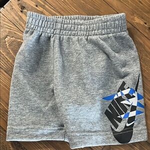 Nike Kids Gray Shorts and white shirt